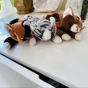 Vintage TY Original 1990s y2k Beanie Babies Stuffed Animal Toy Bundle Collection
